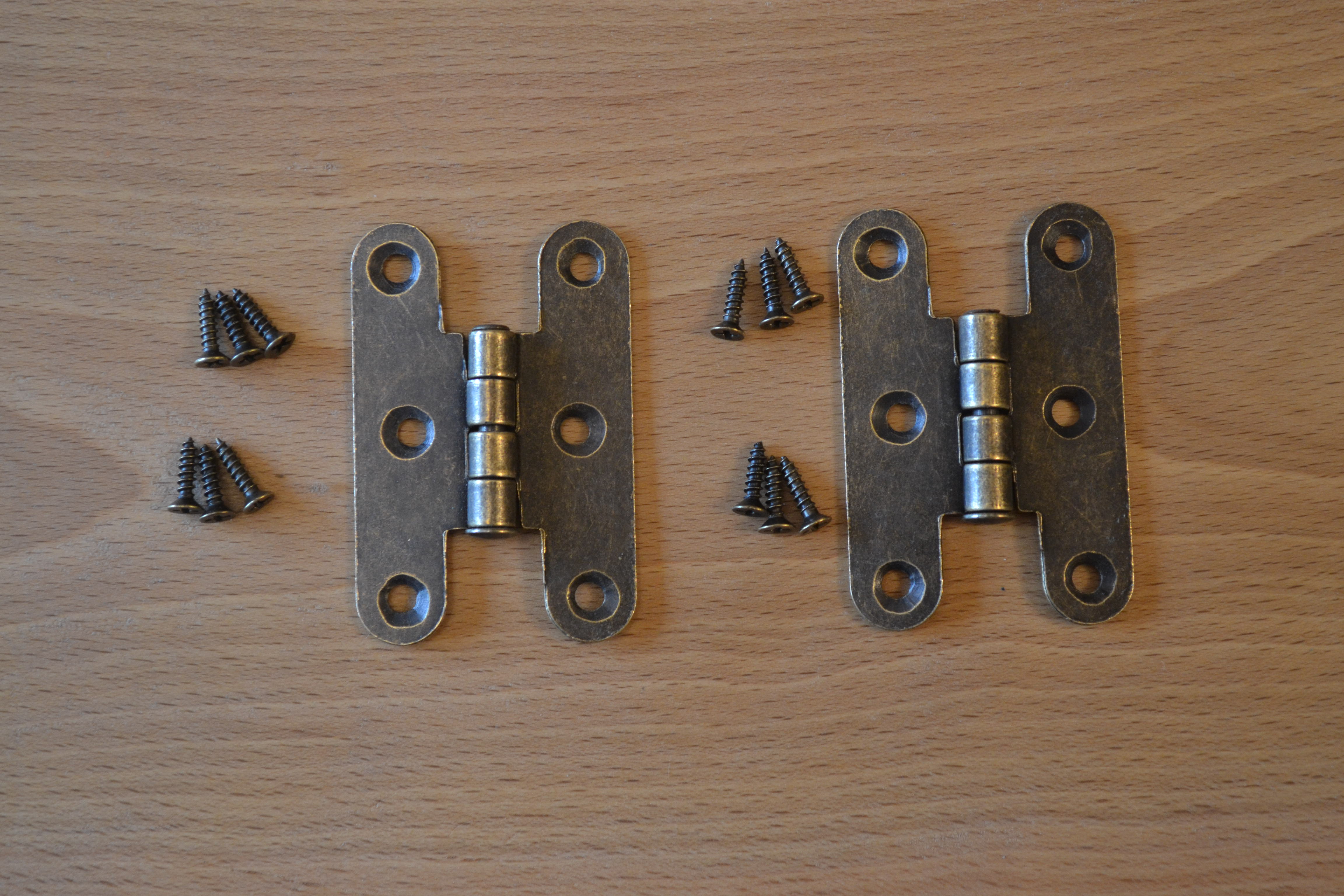 Antique Bronze Parliament Style Hinges (2) prokraft
